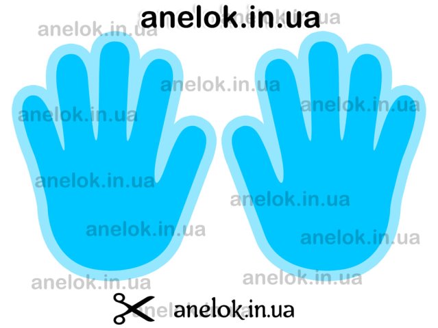 Картки Кольорові ніжки і долоньки - Всеукраїнський портал Anelok Ігри для  друку
